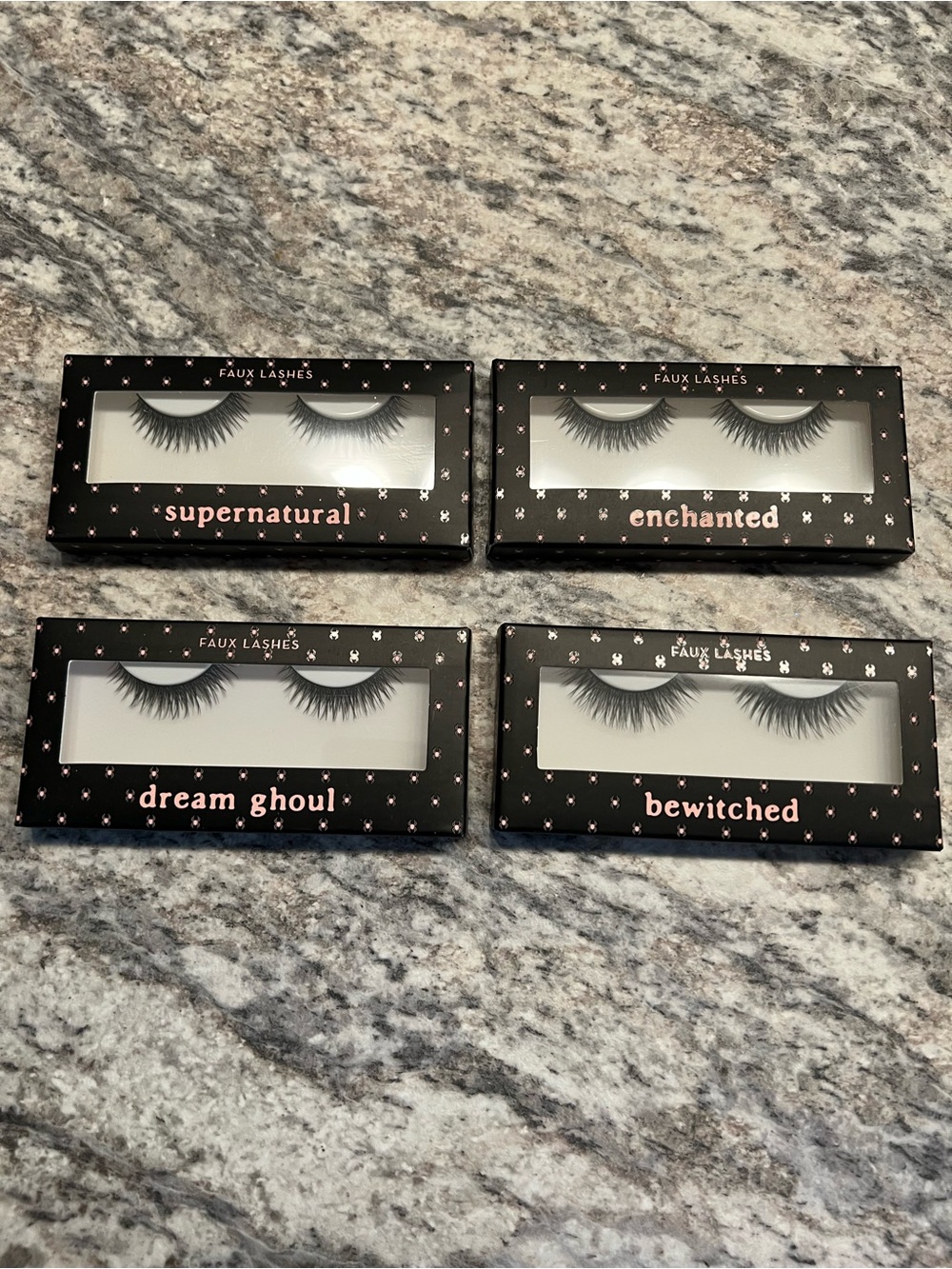 Faux Lashes Set of 4 – Black Supernatural, Enchanted, Dream Ghoul, Bewitched